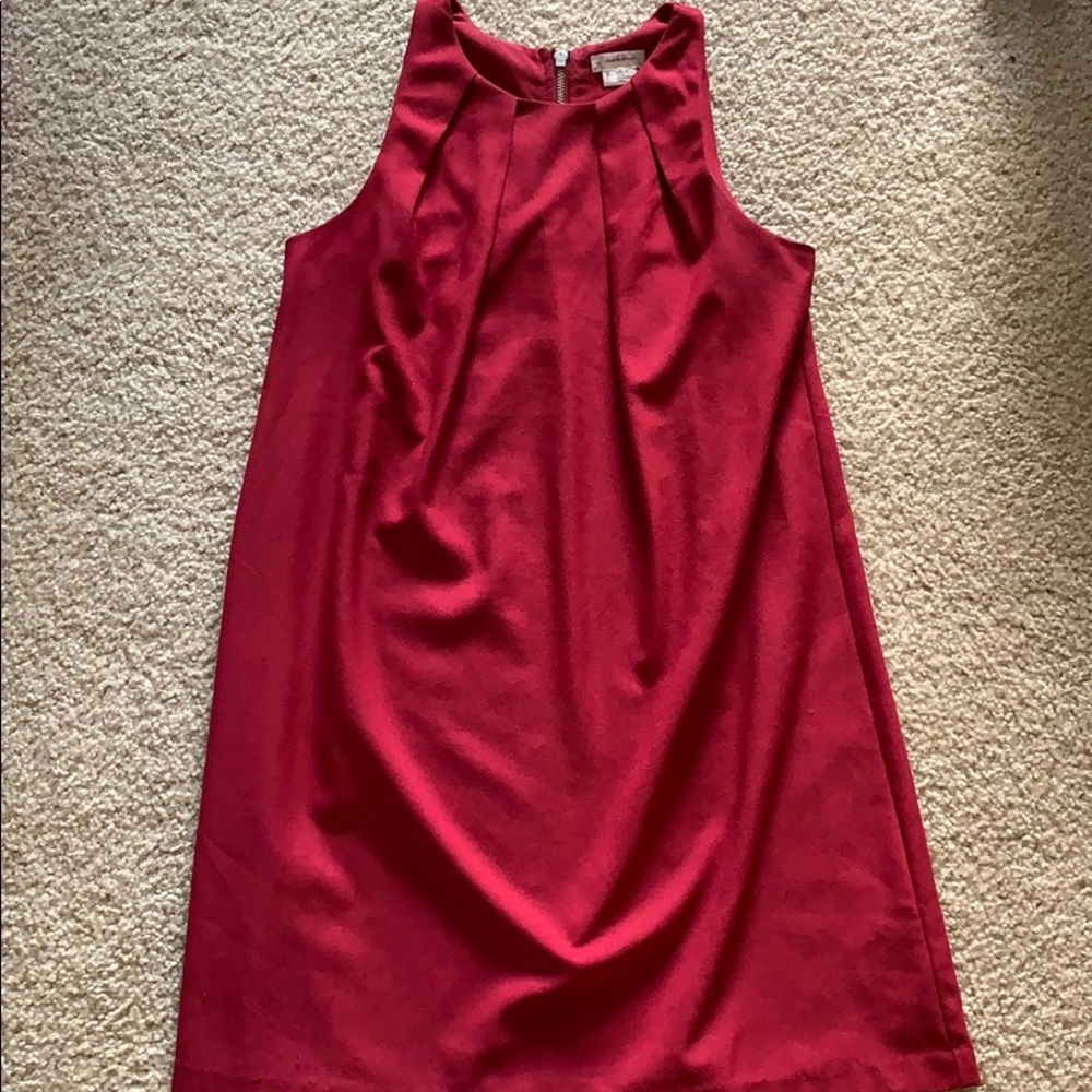 Happy maroon dress